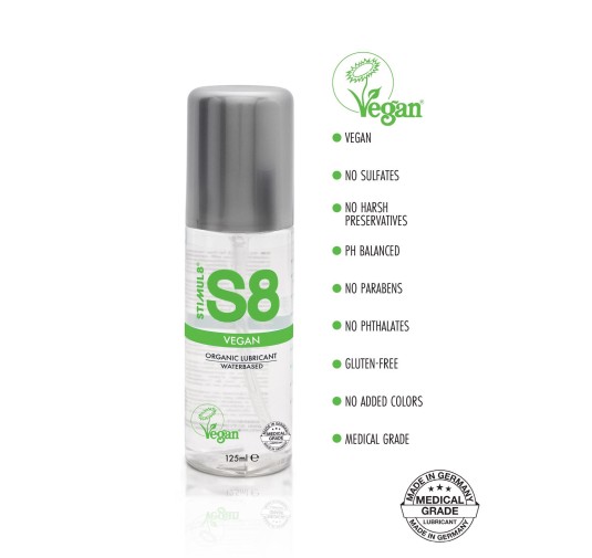 S8 WB Vegan Lube 125ml Natural